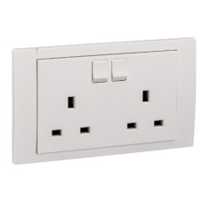 2G 13A DP Switched Socket Small Dolly, WE 
